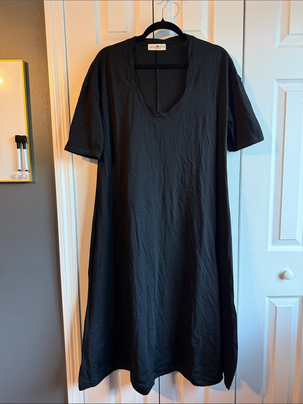 NWOT Natural Life Black Loose Fit Maxi Dress New!